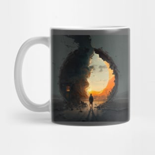 Space -time door Mug